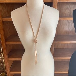 Kendra Scott Phara Lariat Necklace Rose Gold